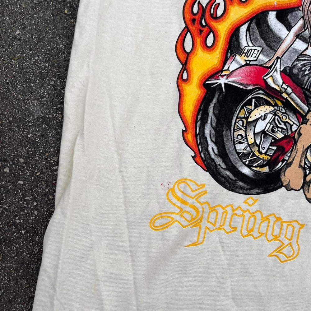Vintage 98’ Laughlin Biker Spring Rim Rally Shirt - Picture 3 of 6